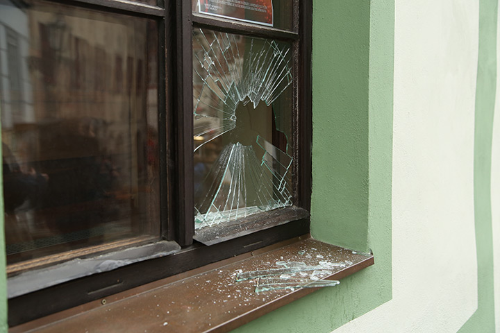 A2B Glass are able to board up broken windows while they are being repaired in North London.